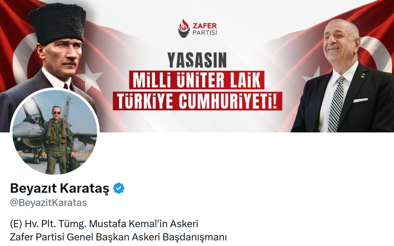 (E) Hv. Plt. Tümg. Beyazıt Karataş, Mustafa Kemal'in Askeri, Zafer Partisi Genel Başkan Askeri Başdanışmanı (X).jpeg